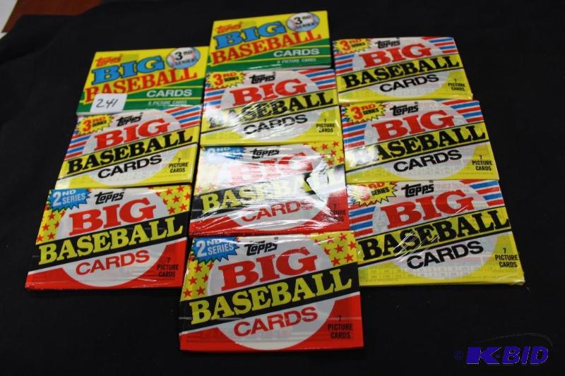 Lot of 10 Unopened Packs of TOPPS Big Basebal...