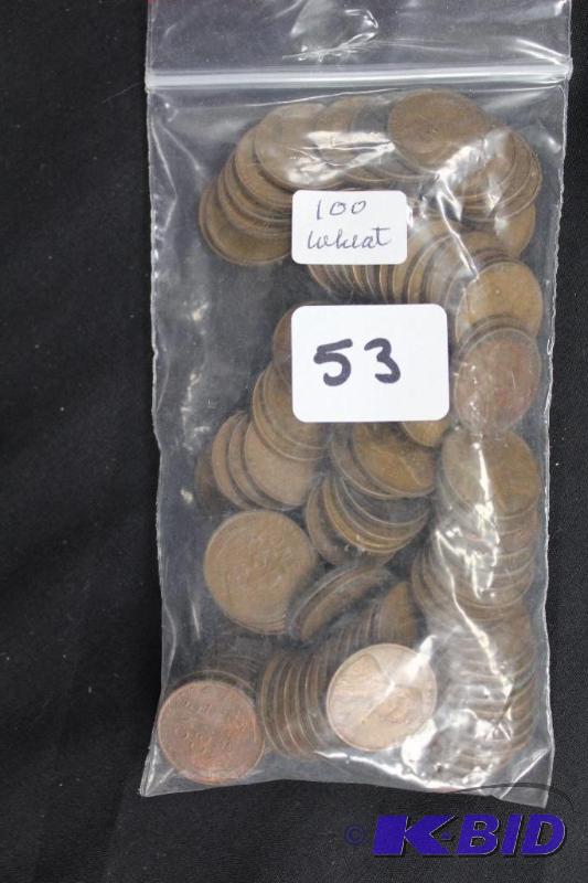 Bag of 100 Wheat Pennies, Unsorted ...