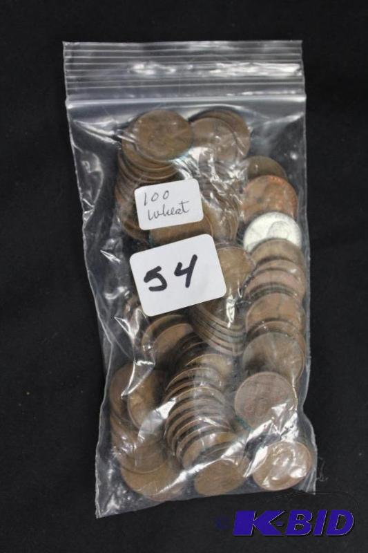 Bag of 100 Wheat Pennies, Unsorted ...