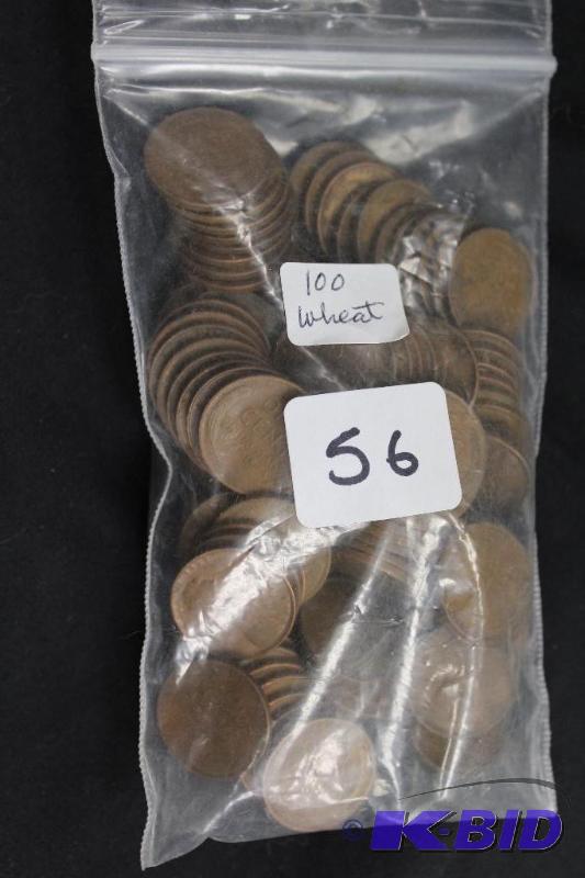 Bag of 100 Wheat Pennies, Unsorted ...