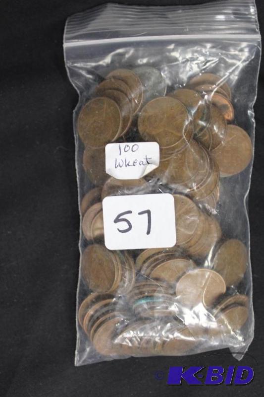 Bag of 100 Wheat Pennies, Unsorted ...