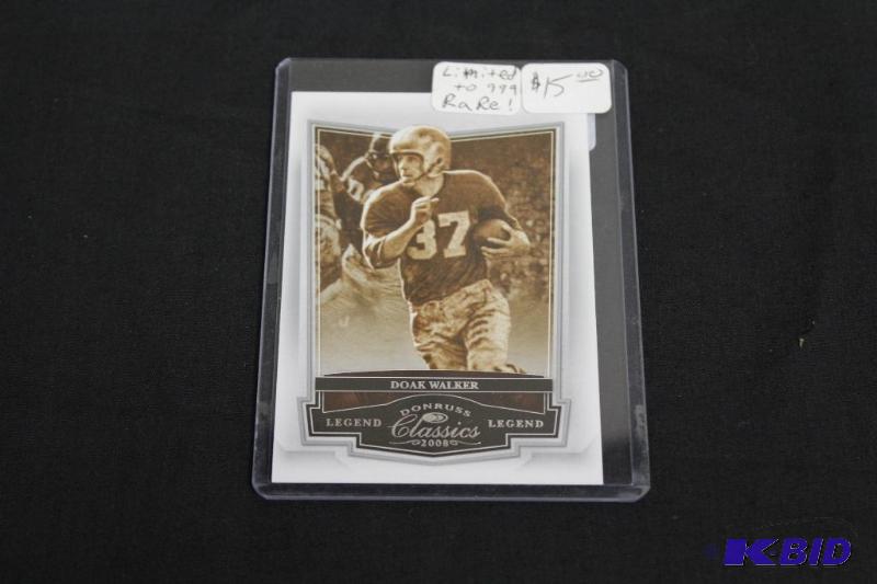 Collectable Football Card in Protective Case...