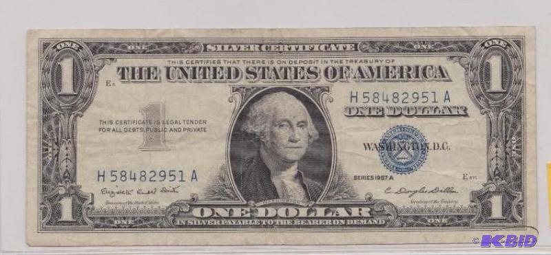1957 A Silver Certificate