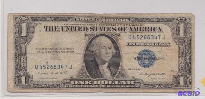 1935 G Silver Certificate