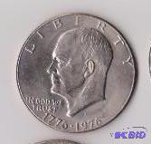 1976 D Bicentennial Ike Dollar