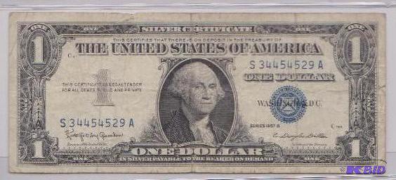 1957 B Silver Certificate