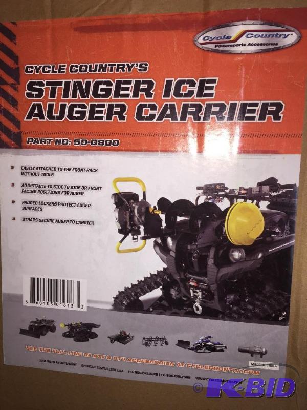 Stinger Ice Auger Carrier for ATV, Made by Cy...