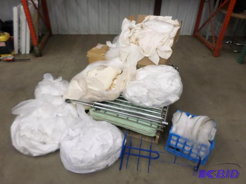lot 46 image: Pallet Lot Of Wedding Table Skirts, Portable ...