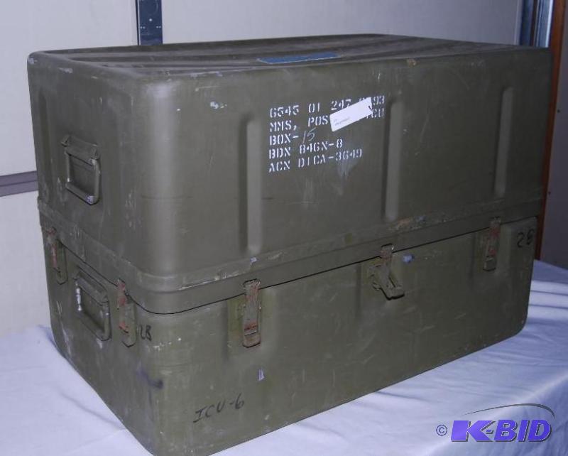 lot 11 image: U.S. Military Aluminum XL Medical Storage Che...