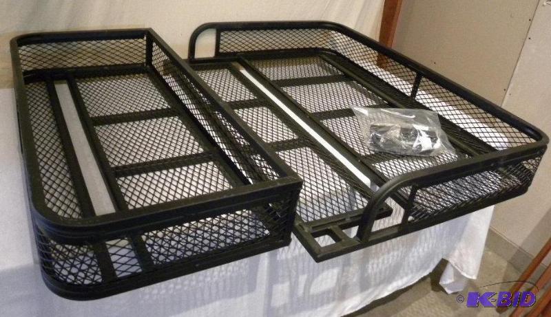 lot 27 image: ATV Front and Rear Basket Set, universal fit,...