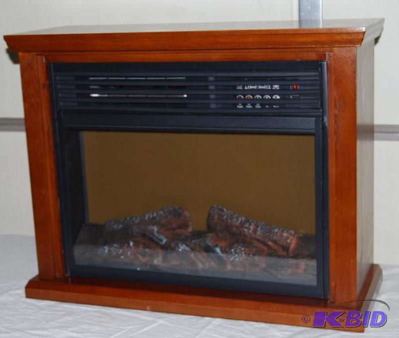 lot 29 image: Pro Fusion Rolling Infrared Fireplace With Ma...