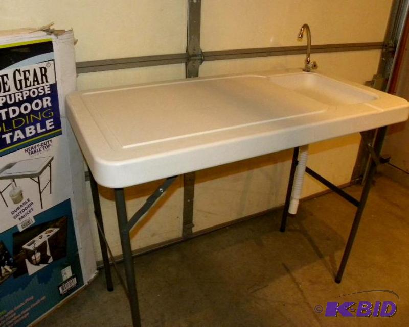 lot 35 image: Fish  Game Processing Table, containment gro...