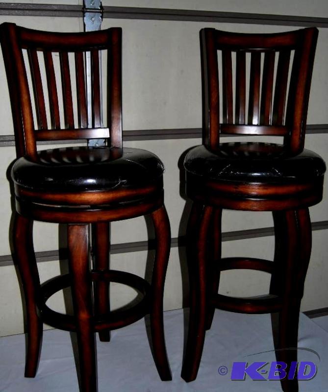 lot 40 image: Pair of Castle Creek Swivel Barstools, 29 s...