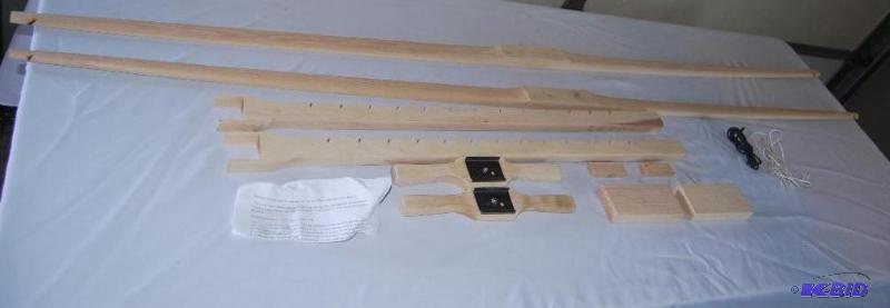 lot 53 image: Pair of Deluxe Hickory Flat Bow Builders Kit...