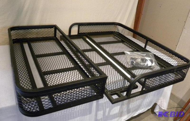 lot 54 image: ATV Front and Rear Basket Set, universal fit,...