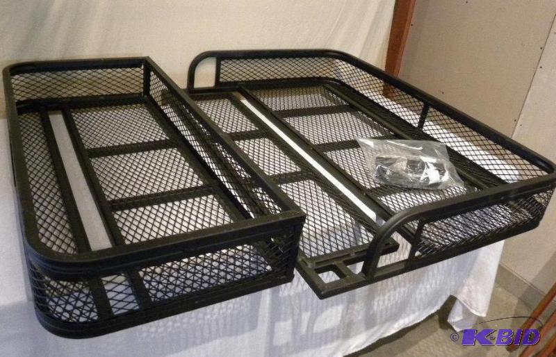lot 55 image: ATV Front and Rear Basket Set, universal fit,...