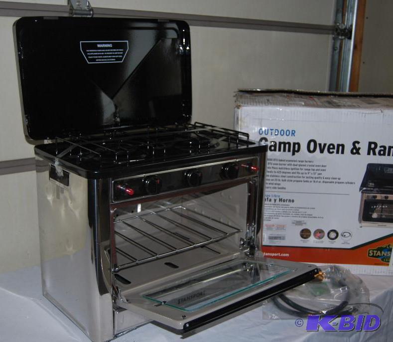 lot 58 image: Stansport Stainless Steel Outdoor Stove  Ove...