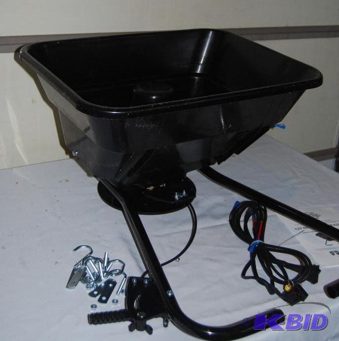 lot 59 image: 80lb ATV Broadcast Spreader, fits most metal ...