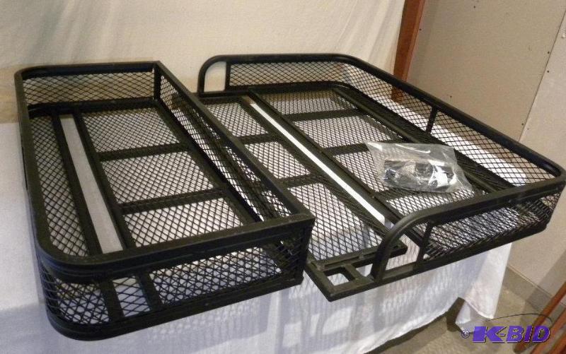 lot 61 image: ATV Front and Rear Basket Set, universal fit,...