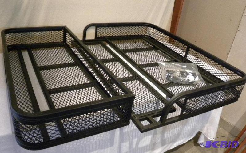 lot 62 image: ATV Front and Rear Basket Set, universal fit,...