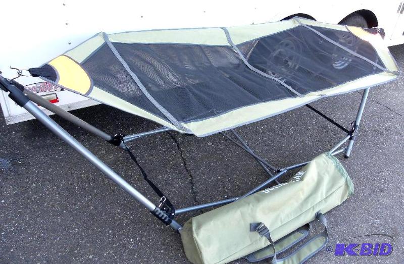 lot 78 image: Portable Folding Hammock, foldable, steel fra...