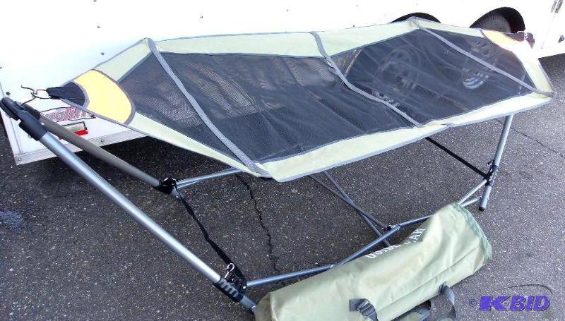 lot 80 image: Portable Folding Hammock, foldable, steel fra...
