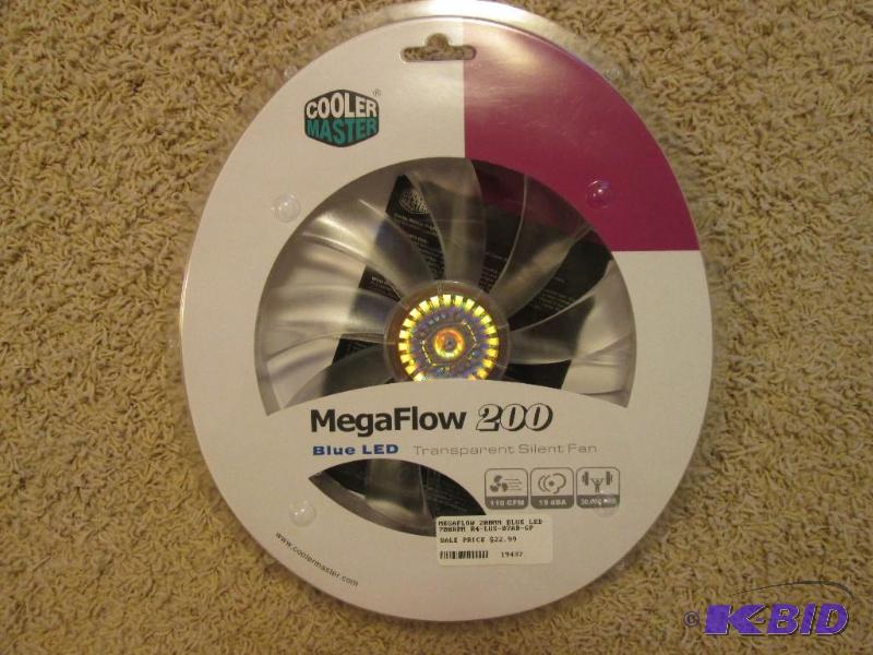 lot 30 image: Cooler Megaflow 200 Blue LED transparent sile...