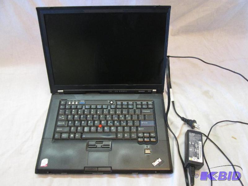 lot 7 image: IBM Thinkpad Lenovo T61P Laptop computer, use...