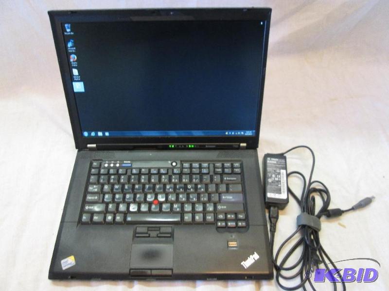 lot 8 image: IBM Thinkpad Lenovo T500 professionally refur...