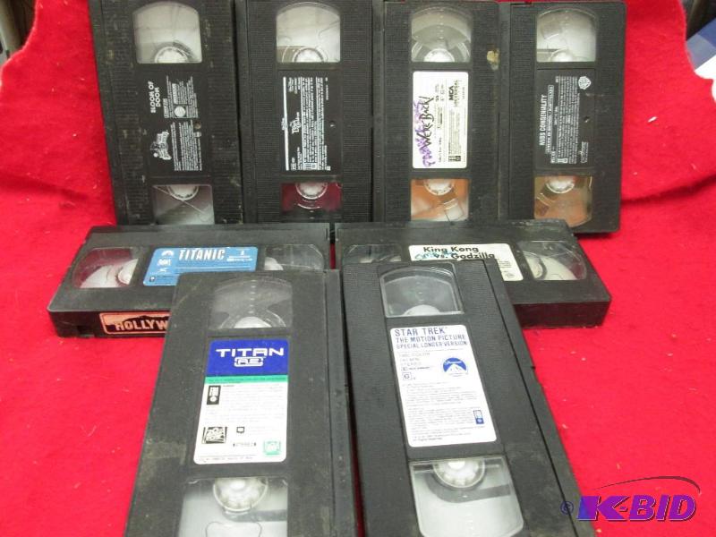 VHS tapes. Bloom of Doom, Star Track, Titan, ...