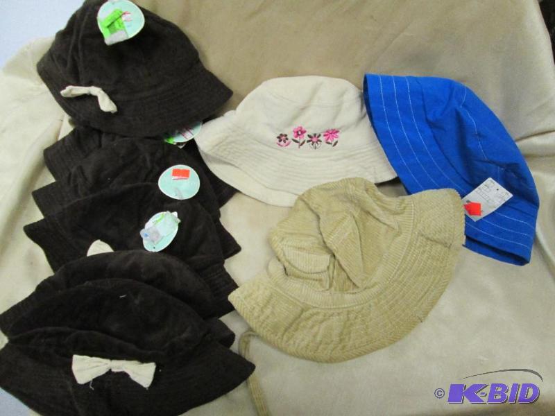 Qty 10 assortment of little kids hats...