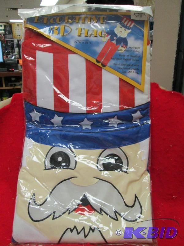 Decorative 3d Flag Approximate size 24&quotW...
