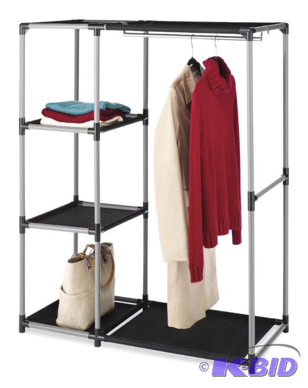 lot 27 image: Whitmor 6170-4297 Spacemaker Garment Rack and Shelves