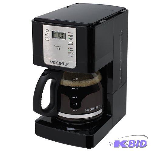 lot 68 image: Mr. Coffee JWX23 12-Cup Programmable Coffeemaker, Black