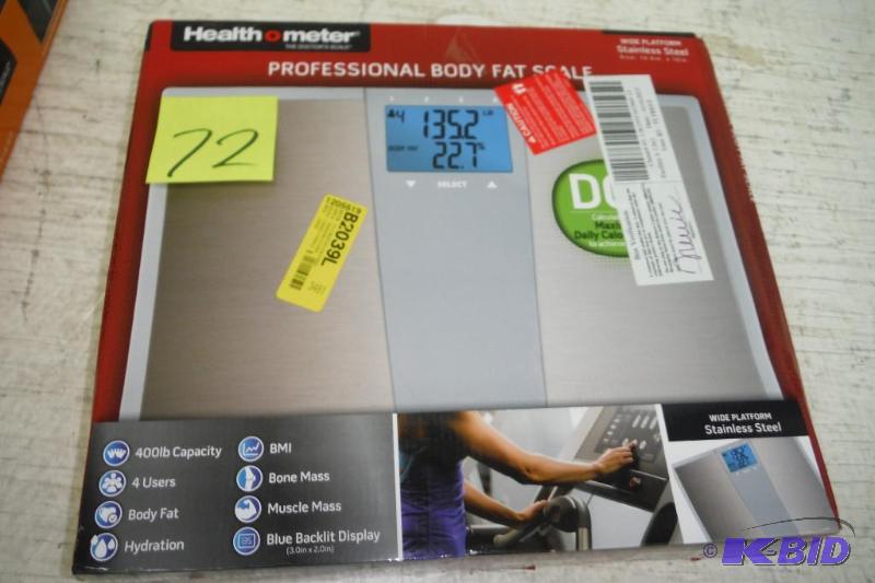 lot 72 image: Health O Meter Scale Wide Platform Stainless