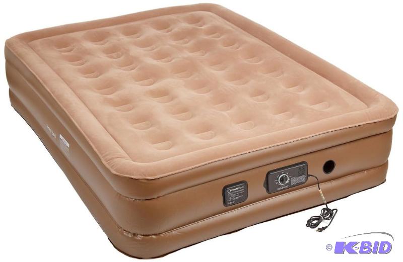 lot 76 image: Insta-Bed Raised Air Mattress with Never Flat Pump
