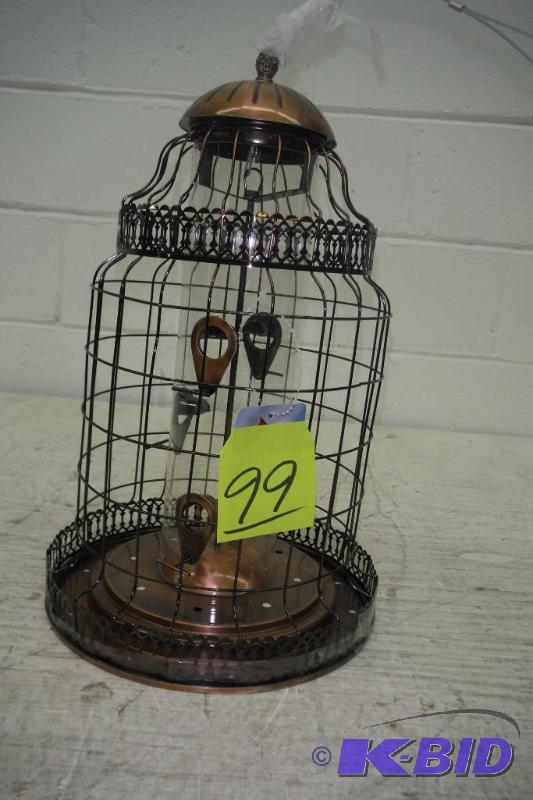 lot 99 image: Antique Bird Cage Feeder