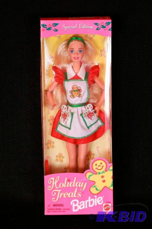 lot 115 image: 1997 Holiday Treats Barbie NIB