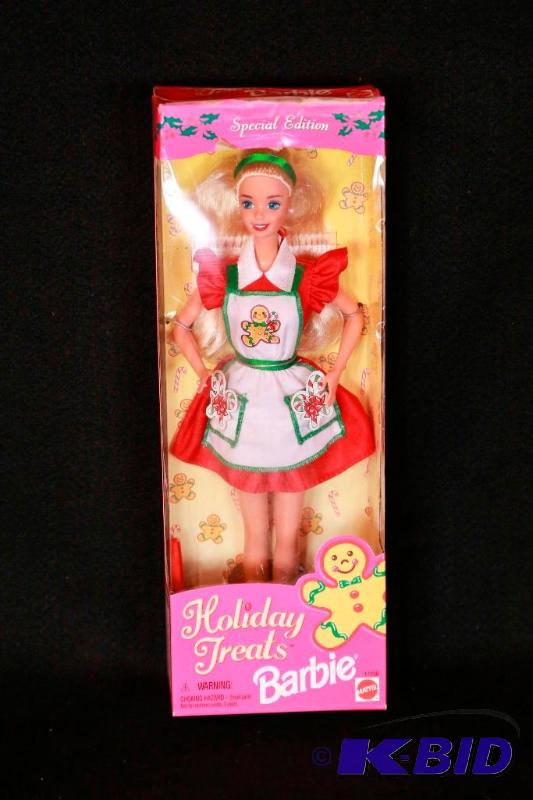 lot 116 image: 1997 Holiday Treats Barbie NIB