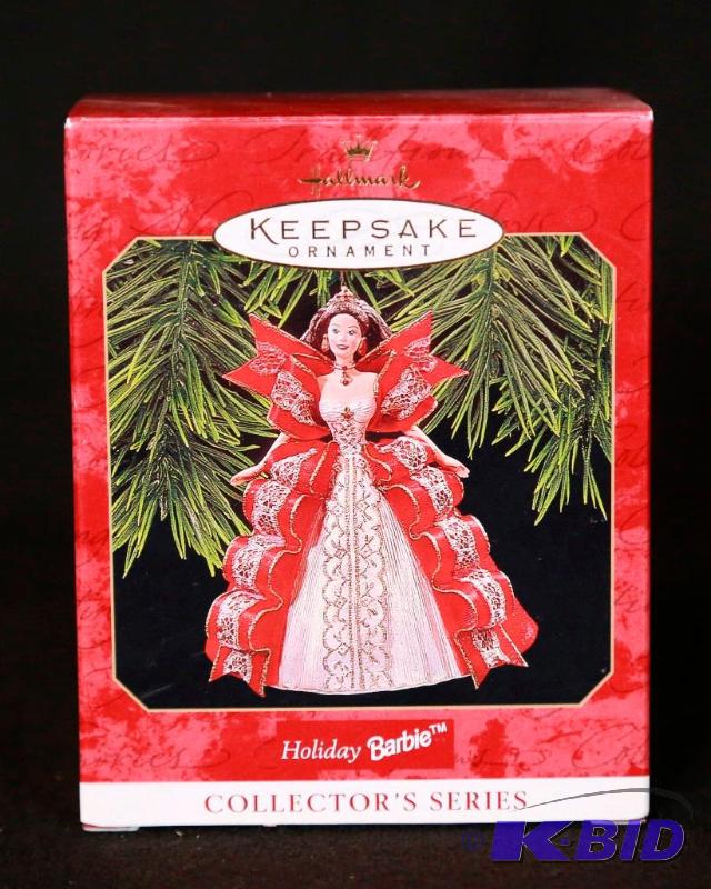 lot 129 image: Holiday Barbie Hallmark Keepsake Ornament