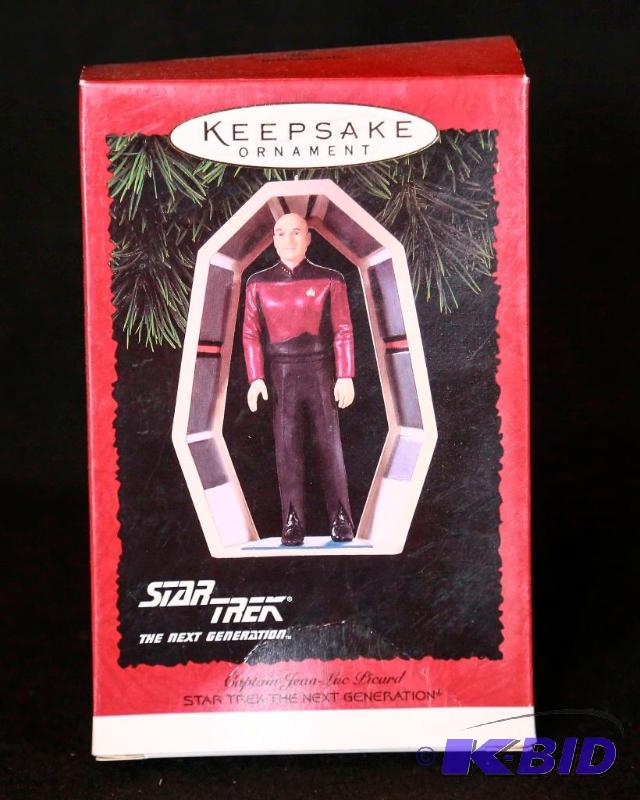 lot 130 image: 1995 Jean Luc Picard Star Trek Hallmark Keepsake Ornament
