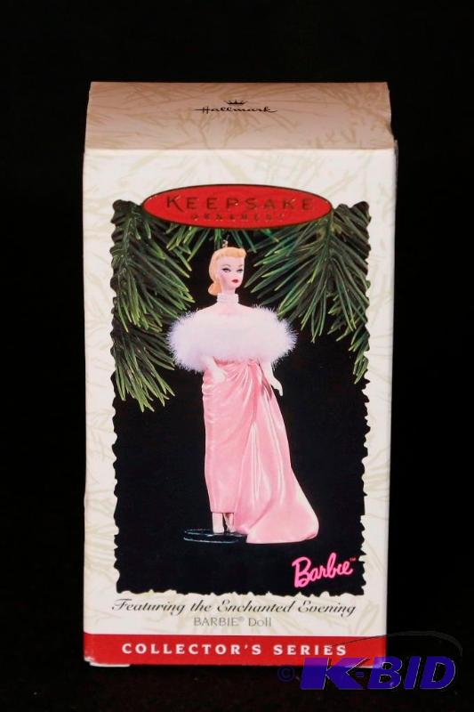 lot 135 image: Enchanted Evening Barbie Hallmark Keepsake Ornament.