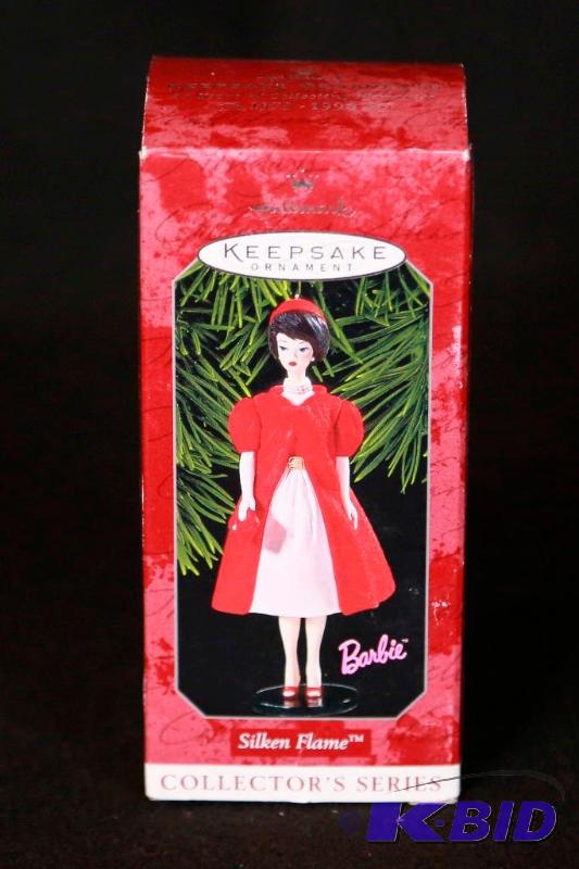 lot 144 image: Silken Flame Barbie Hallmark Keepsake Ornament