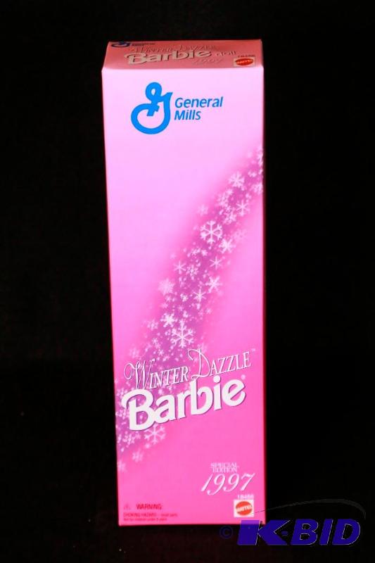 lot 145 image: 1997 Winter Dazzle General Mills Barbie - Rare