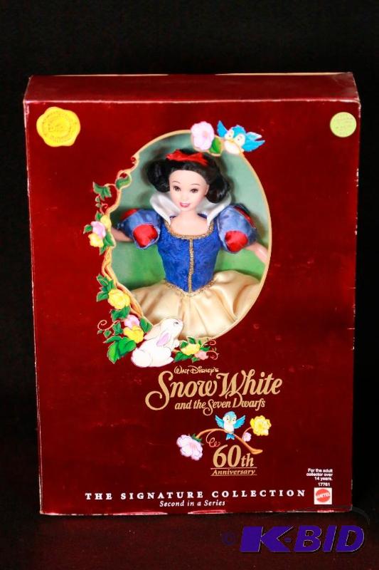 lot 146 image: 1997 60th Anniversary Snow White Barbie NIB