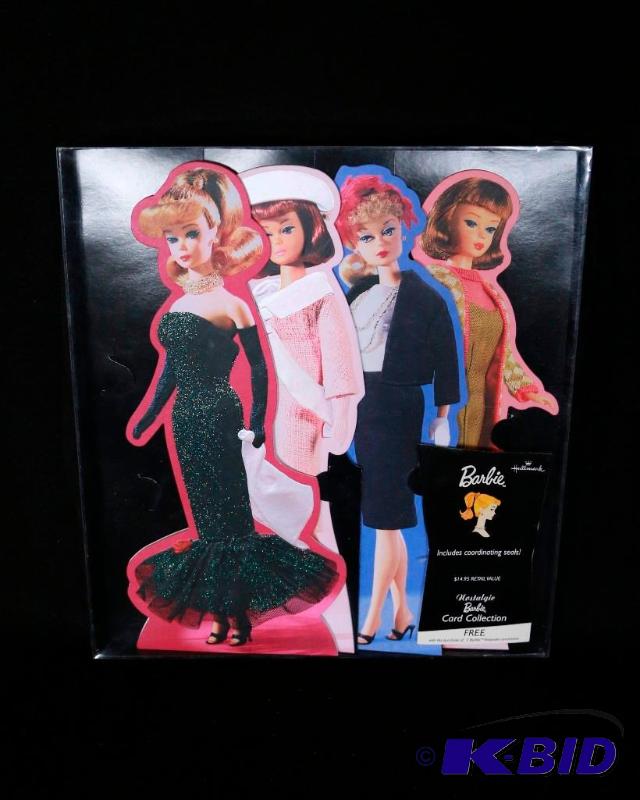 lot 253 image: Hallmark Nostalgic Barbie Card Collection NIB