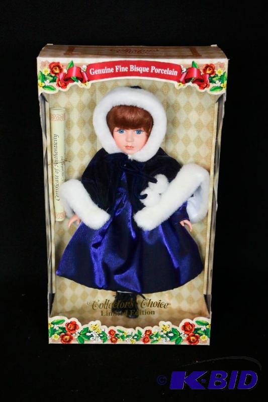 lot 257 image: Collectors Choice Bisque Doll NIB