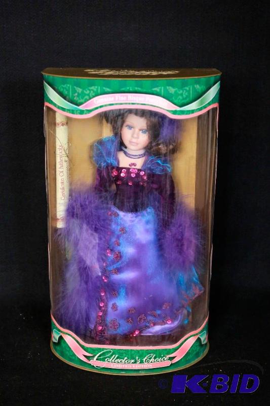 lot 264 image: Collectors Choice Bisque Doll NIB