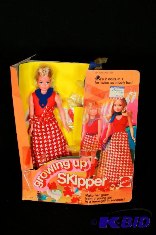 1975 Growing Up Skipper Mint NIB!  HUGE BARBIE DOLL EXTRAVAGANZA