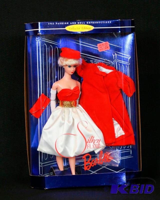 lot 48 image: 1963 Reproduction Silken Flame Barbie NIB